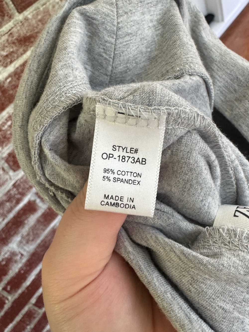 Zenana Women’s High Waisted Gray Leggings Size M Cotton Cozy Basics - Picture 4 of 5